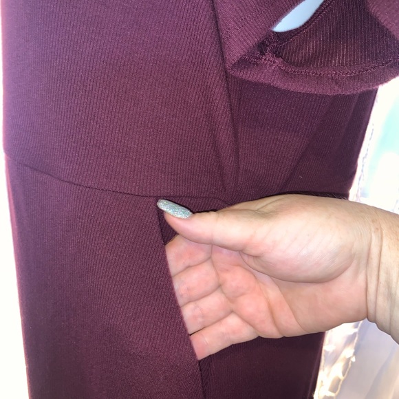 TORRID ⭐️ Burgundy Purple Button Front Dress - Picture 7 of 13